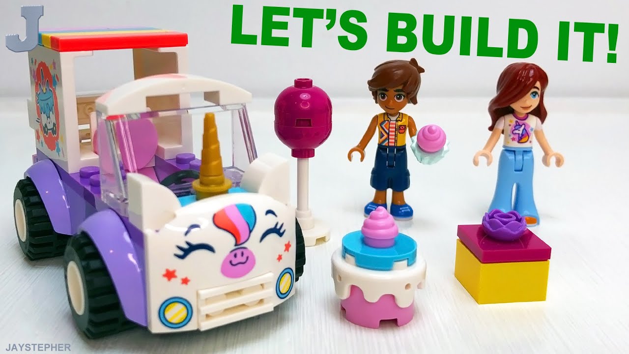 Набор LEGO Friends 2026 «Фургон для доставки торта с единорогом» (42675): распаковка, сборка и об...