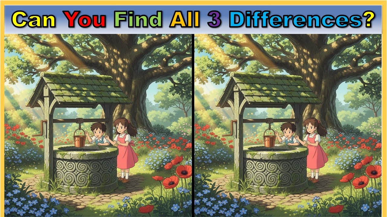 【Spot the Difference | Brain Health】 Memory & Focus Training Puzzle | Dementia Prevention
