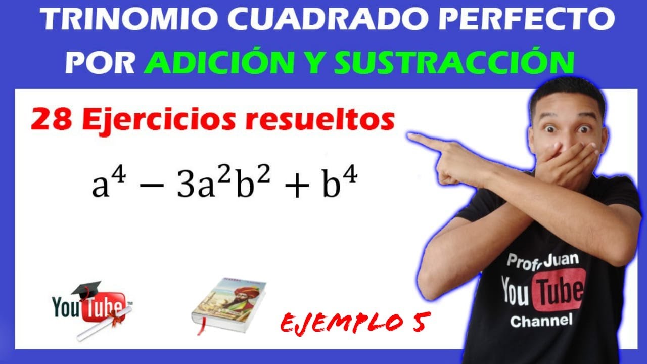 😍 👉 Trinomio cuadrado perfecto por adición y sustracción CASO 5✅