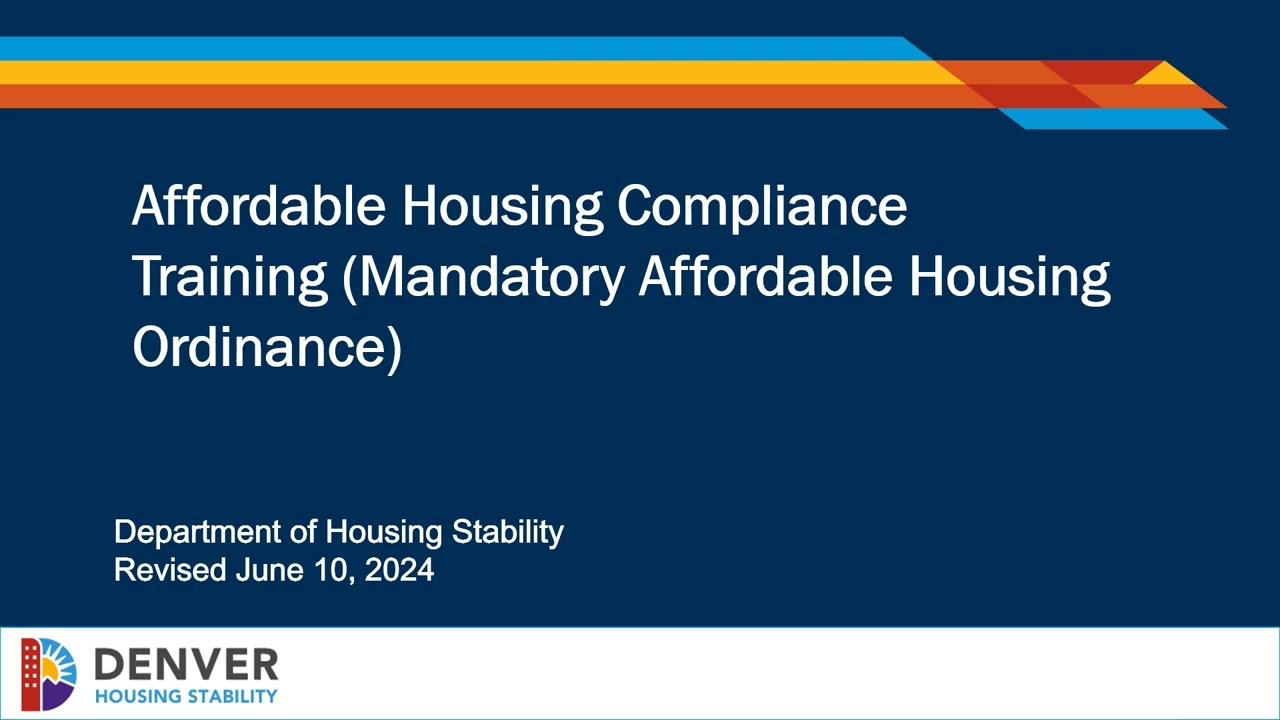 HOST Mandatory Affordable Housing Training