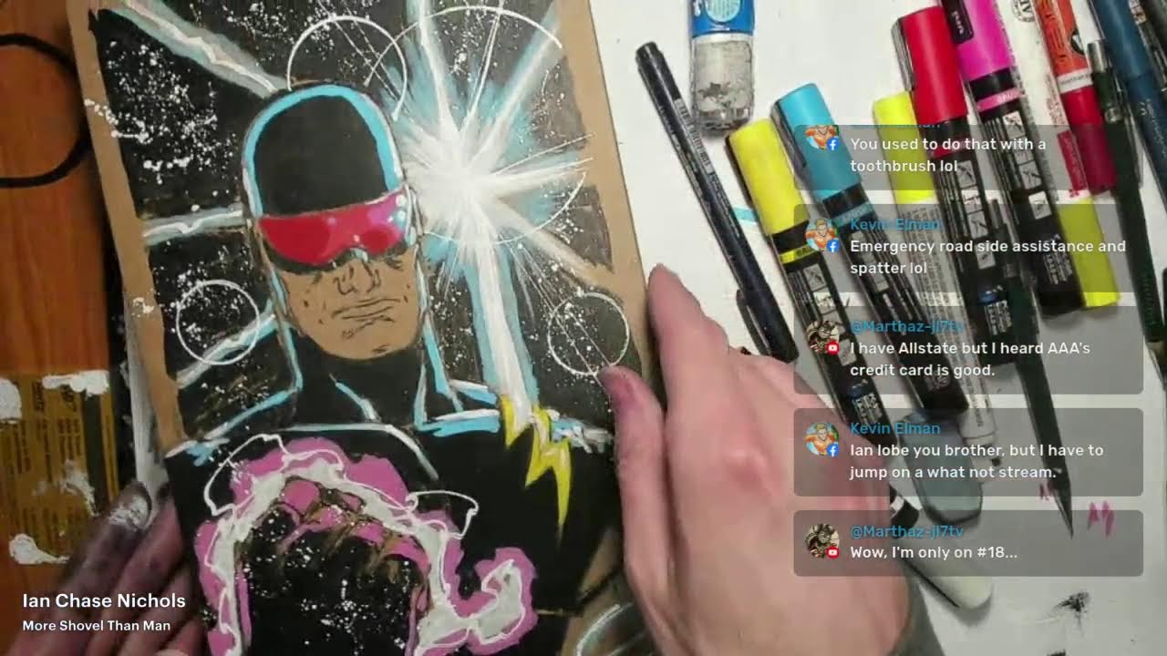 LIVE DRAWING Ep. 184 - Snowpocalypse Stream: Box Doodles, Undersea Hero, and a Sore Back - 2/25/2026