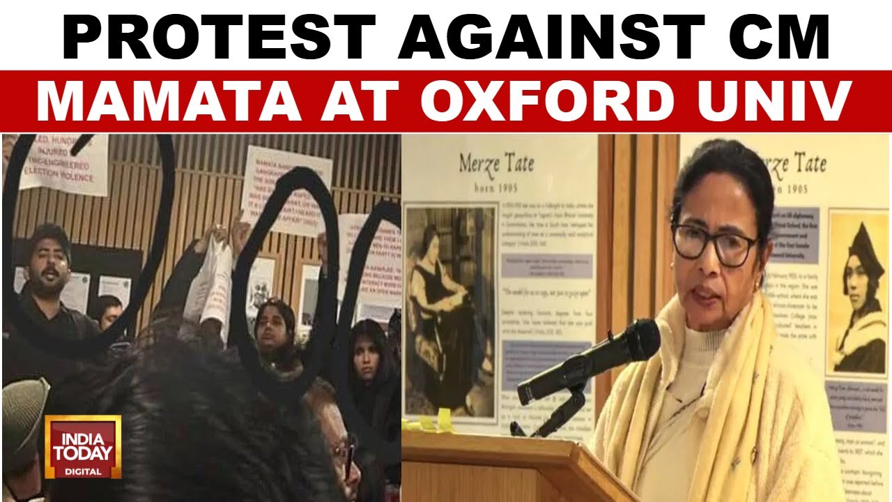 SFI Protest Against CM Mamata's Speech At Oxford University: Claims Mamata Lied | India Today News
