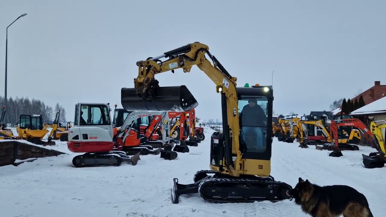 Minikoparka CAT 302.7 CR 2021r przebieg 2000 mtg hydrauliczne szybkozłącze