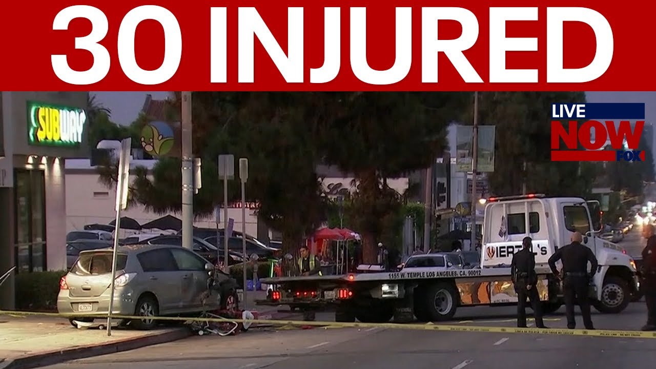BREAKING: Car plows into crowd in East Hollywood, injuring 30