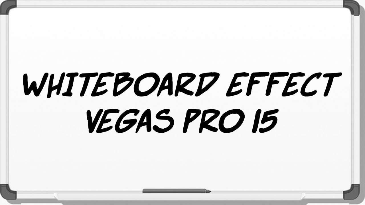 Vegas Pro 15: How To Make A Whiteboard Effect - Tutorial #313