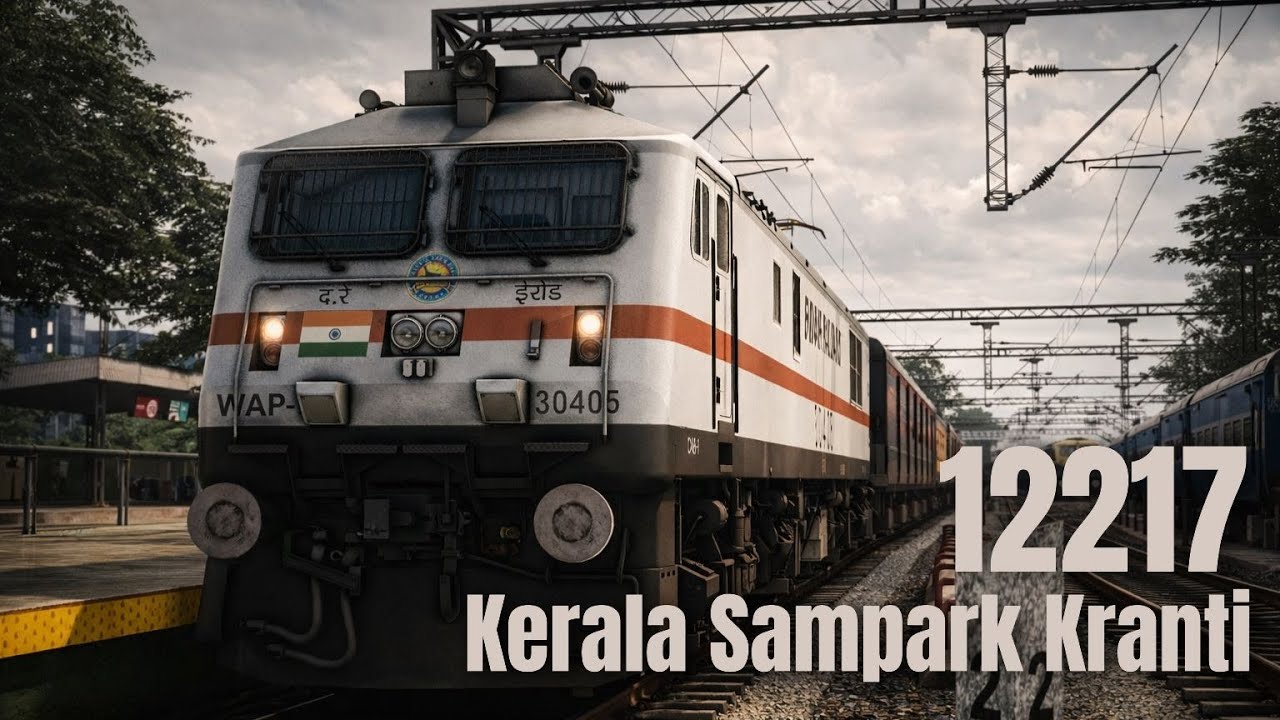 Departing from Kozhikode | 12217 Kerala Sampark Kranti Exp (Part 3) | Railworks TS #indianrailways
