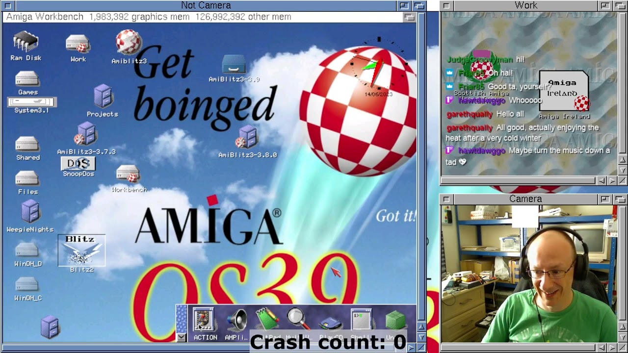 Part 1: Amiga Blitz Basic tutorial stream looking at making a GadTools GUI