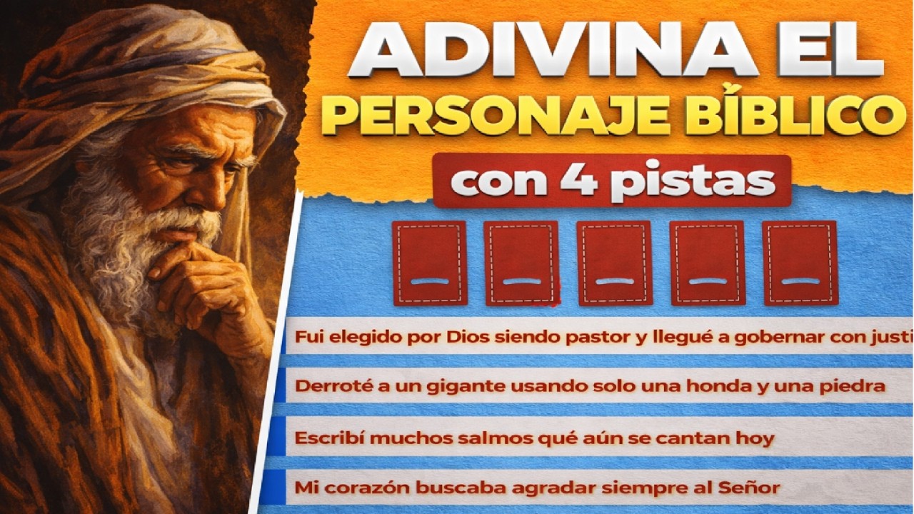 Adivina el personaje bíblico con 4 pistas | Preguntas Bíblicas