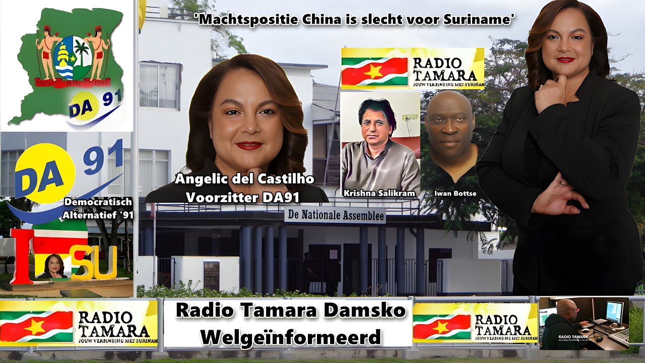 Krishna Salikram in gesprek met de voorzitter van DA91, Angelic del Castilho zondag 1 februari 2026