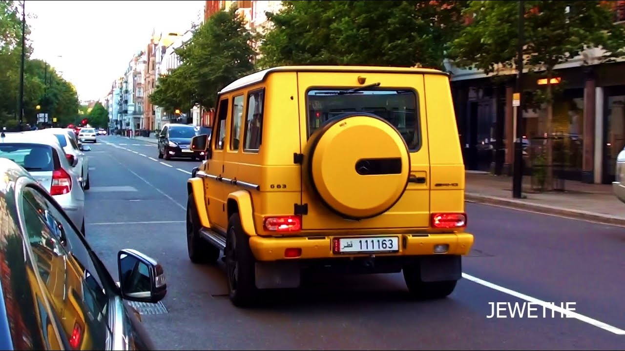 (MODIFIED) Mercedes-Benz G63 AMG's in London! Deep Exhaust SOUNDS!