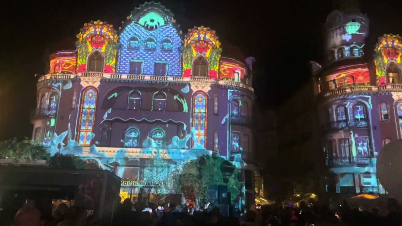 Oradea Festifall Video Mapping Palatul Vulturul Negru 2025