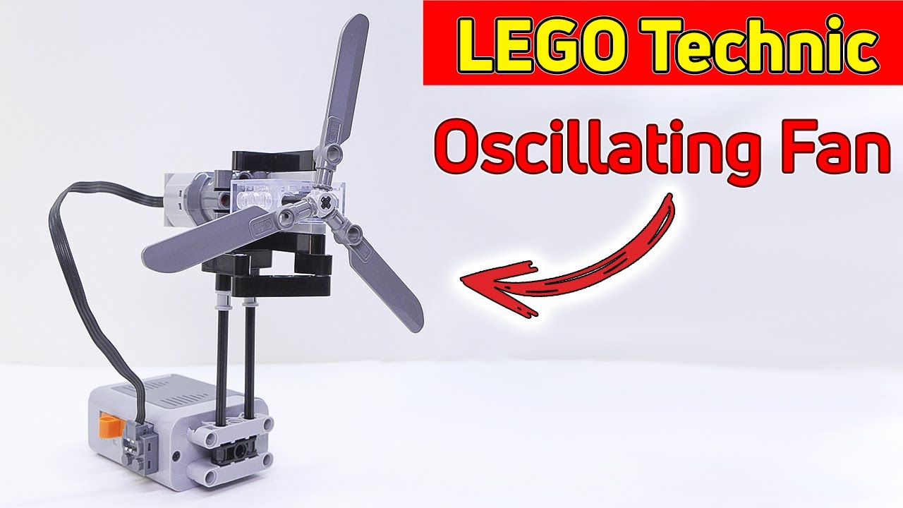 Simplest LEGO Technic Oscillating Fan | Tutorial