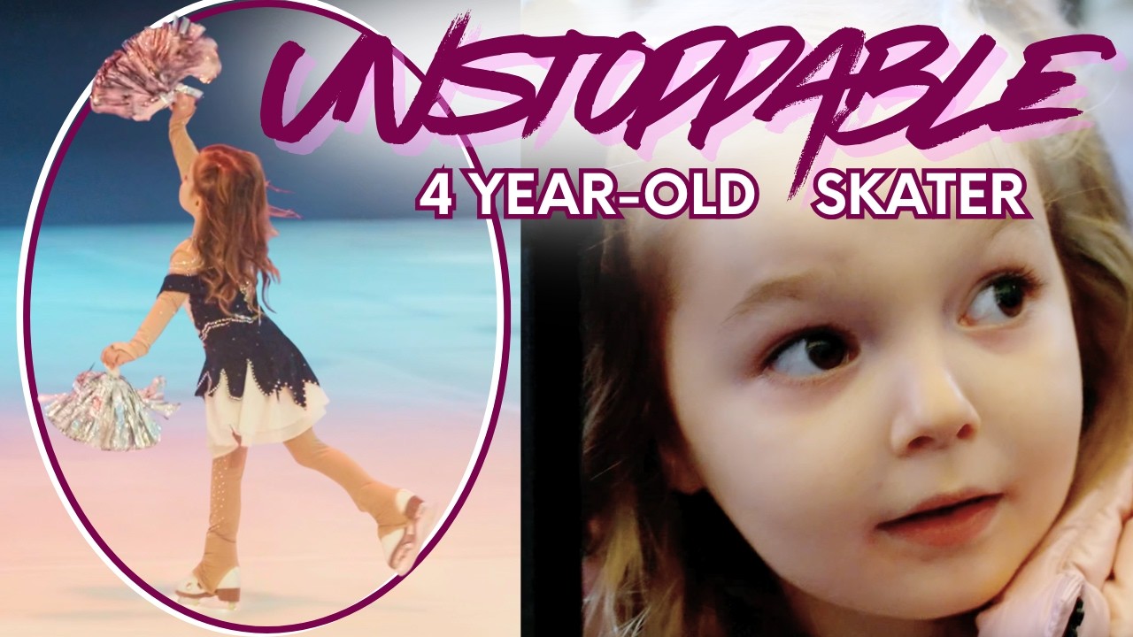 4-Year-Old Angelica Nero Skates to “Unstoppable” ⛸😱