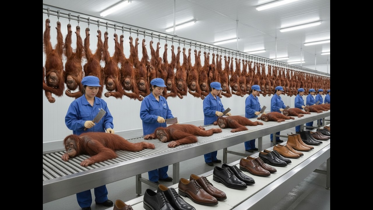 Inside the Monkey-Pattern Leather Factory: Full Process From Raw Material to High-End Luxury Shoes