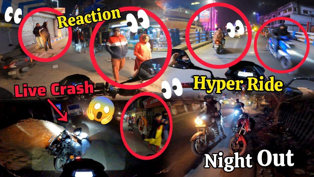 Night Hyper Ride 😱 Bullet Crash 🥺🥺 Mt15 Exhaust Reaction 💥💥পাবলিক ভয় পেয়ে গেছে 😂 @BikerArpan01 