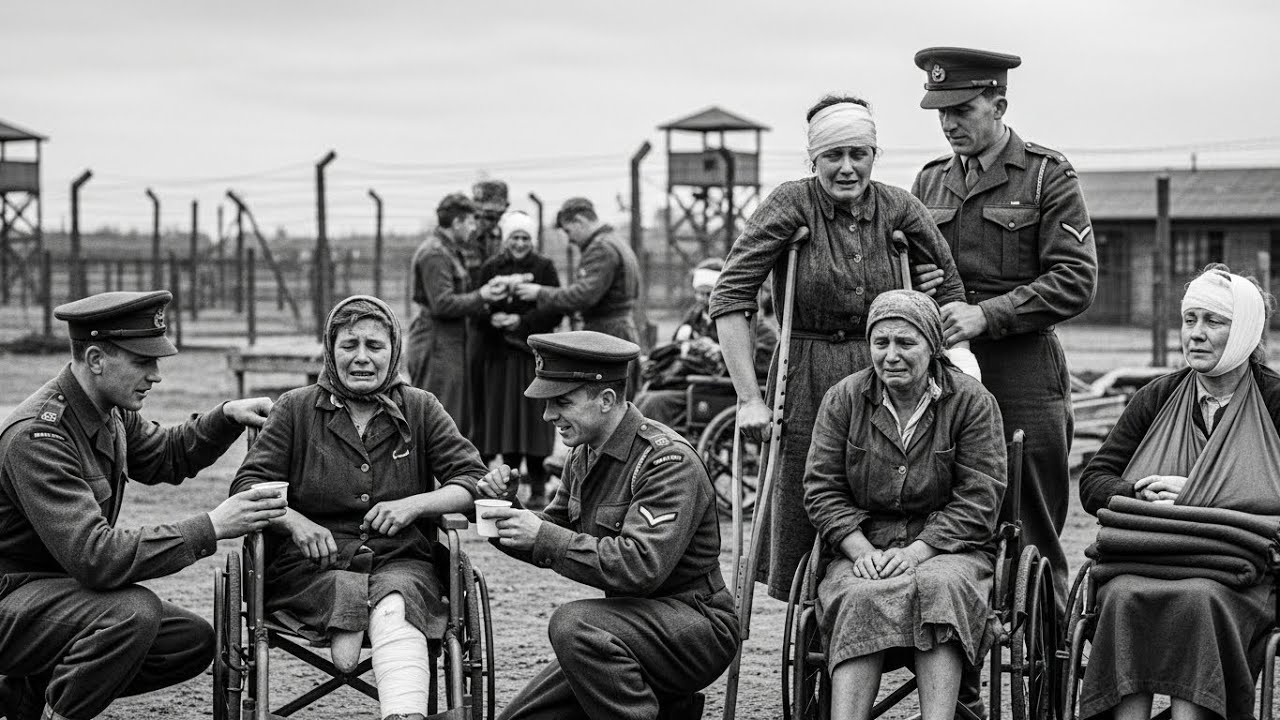 Disabled German POWs  Women Shocked How British Soldiers Treated Them and Broke Down Into Tears