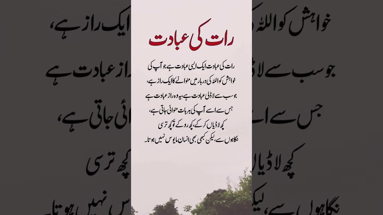 Raat ki Ibadat📿💯❤️😊 #subhanallahforeverything #foryou #islamicholybook #youtubeshorts #quotes