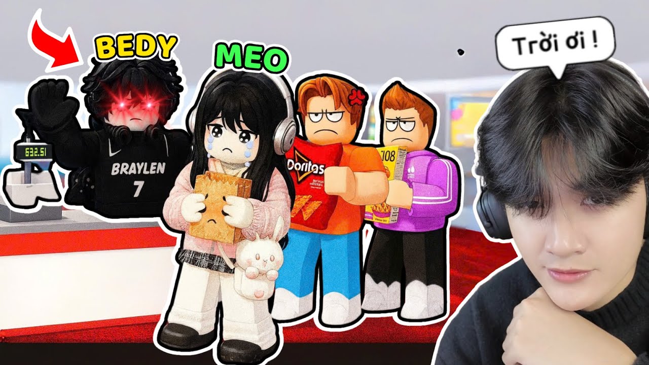 BEDY VÀ MEO LẦN ĐẦU MỞ CỬA HÀNG VÀ LÀM GIÀU Ở KHU PHỐ BẤT ỔN | SUPERMARKET TOGETHER ROBLOX