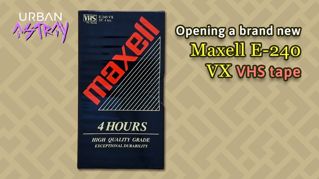 Opening a brand new Maxell E-240 VX VHS tape (full video) 📼