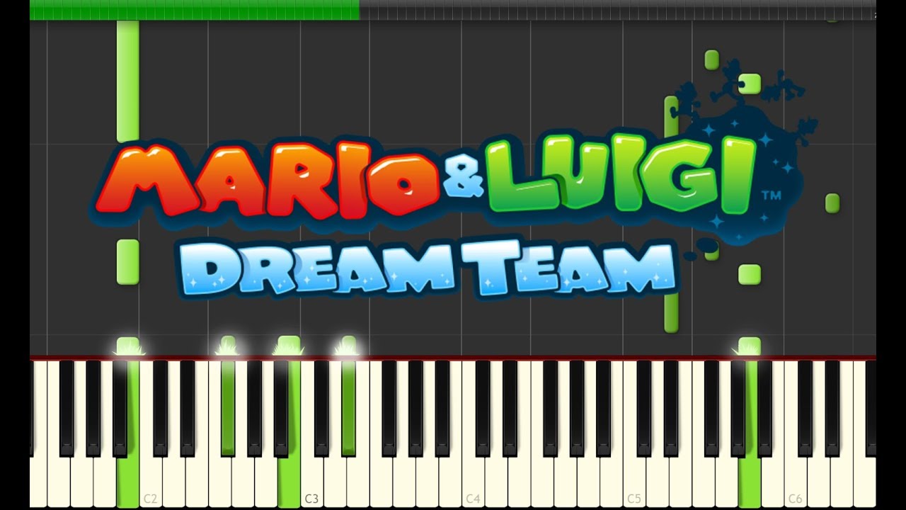 Mario Luigi Dream Team - Dreamy Mushrise Winds (Piano)