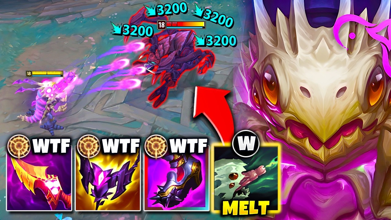 Kog'Maw but I deal over 20% MAX HP per auto... even TANK Cho'Gath gets deleted