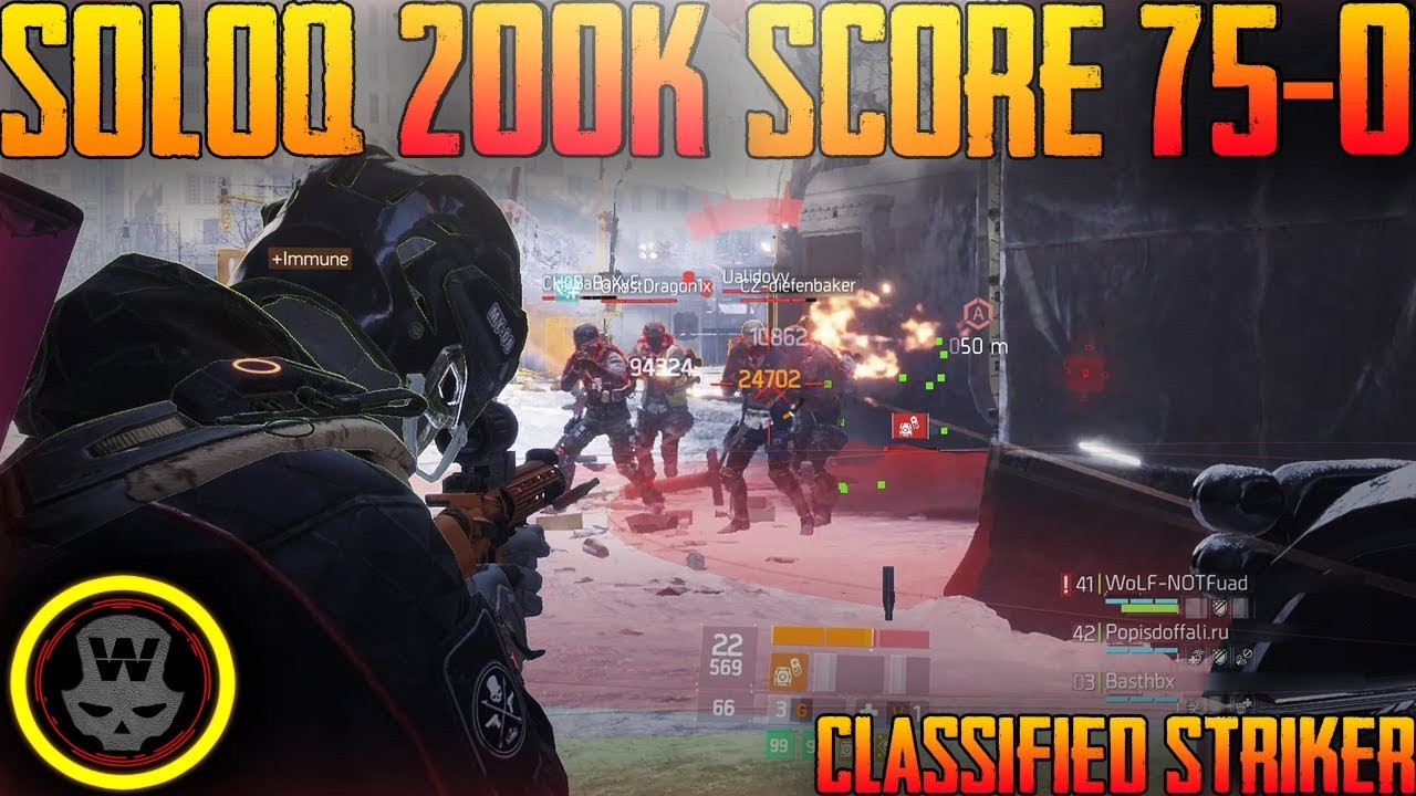 200.000 SCORE 75KILLS 0DEATHS SOLO Last Stand gameplay (The Division 1.8)