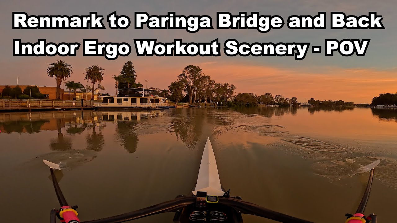 POV Renmark to Paringa Bridge and Back - Indoor Ergo Workout Scenery