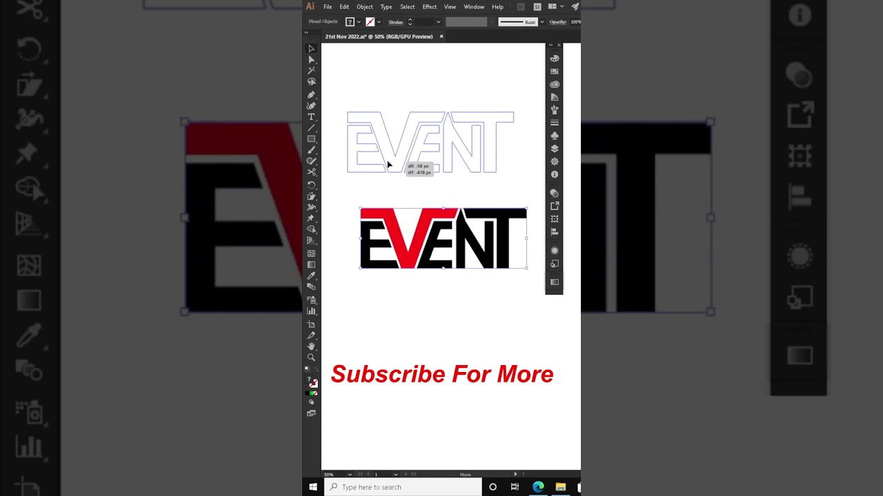 How to Make Typography Logo Design in Adobe Illustrator | Typography logo | Digital Art Designs