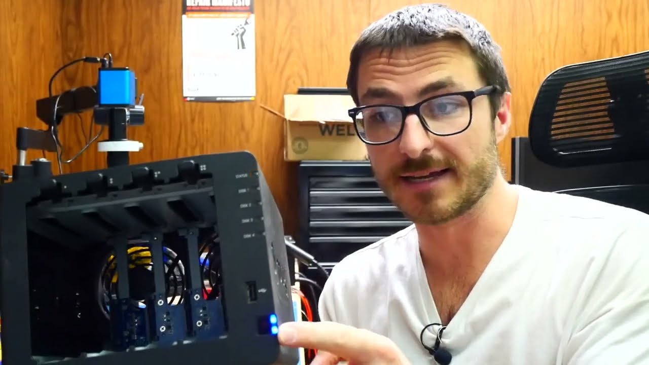 Решение проблемы синего свечения Synology DS412+