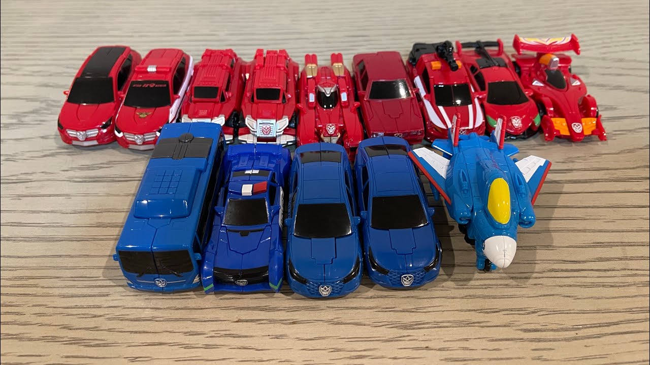 헬로카봇 미니 Hello Carbot Mini Red Blue Transformation Play Part 2