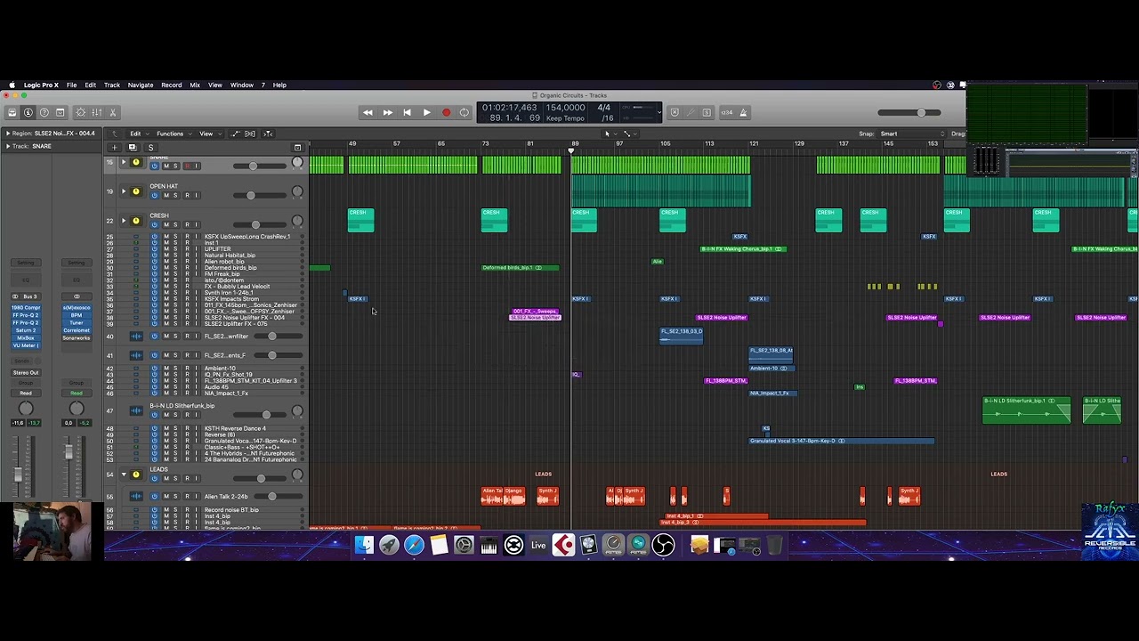 Rafyx Studio Session - Working On Organic Circuits Track