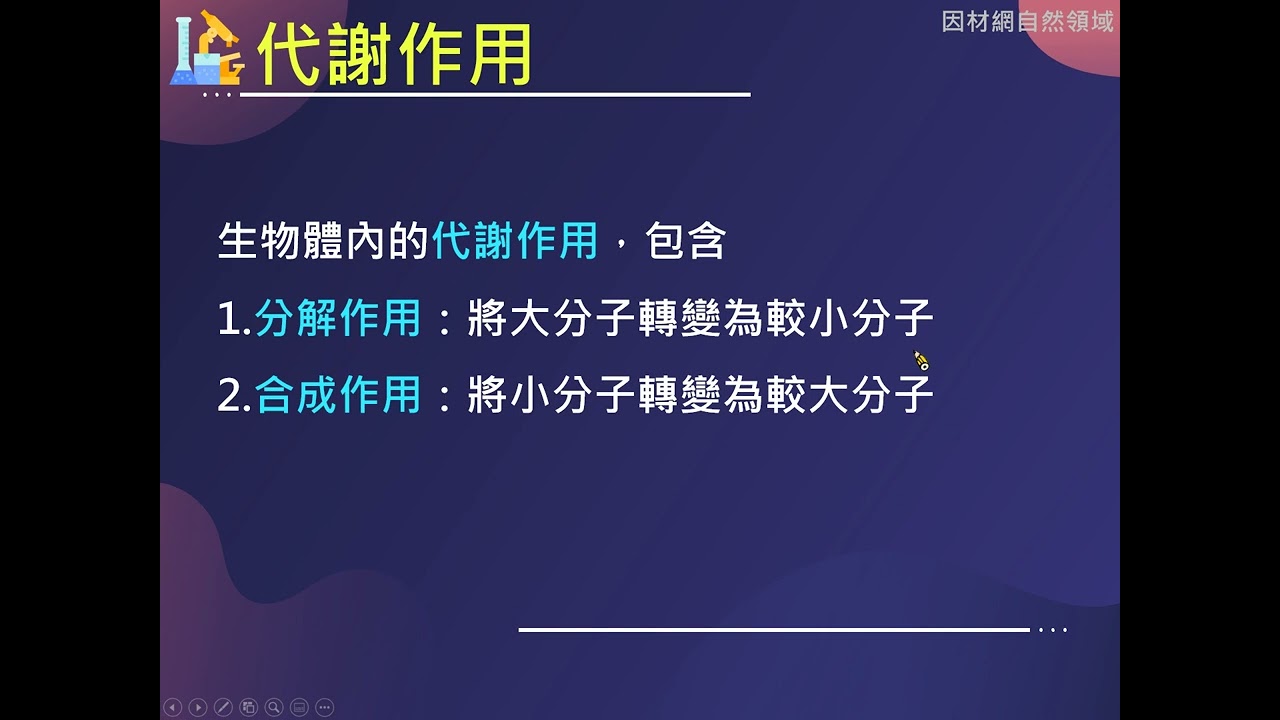 國中生物 Bc Ⅳ 1 1生物的代謝作用