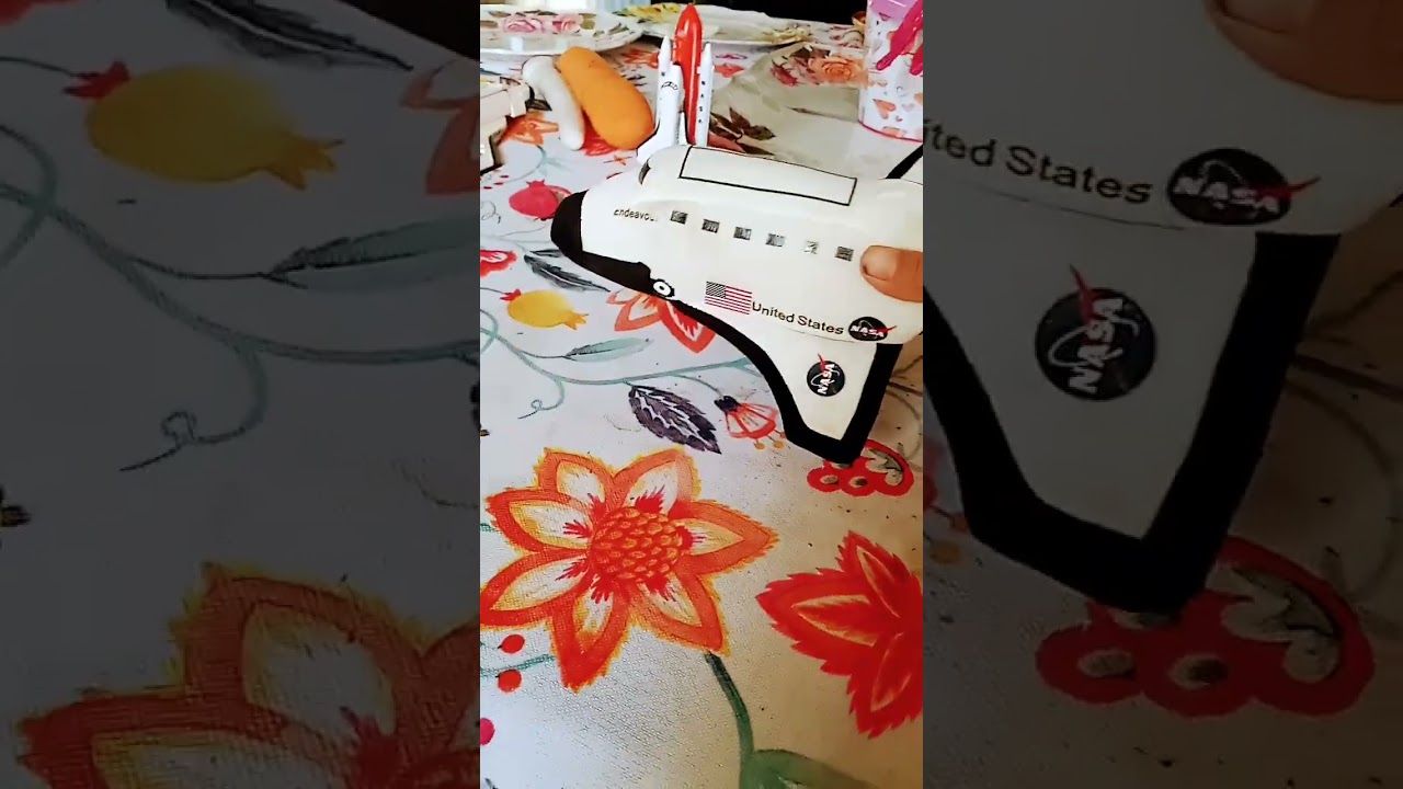 My plush space Shuttle landing