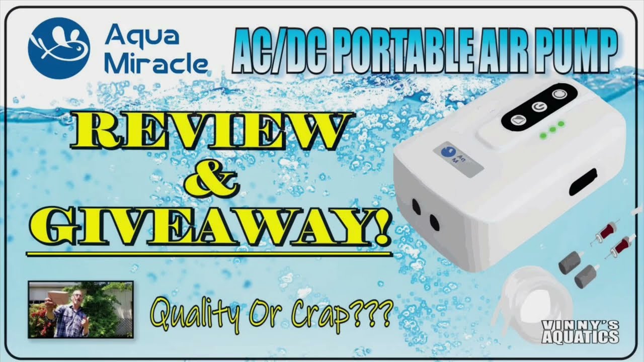 Aqua Miracle AC/DC AIR PUMP REVIEW & GIVEAWAY!!! Win one!