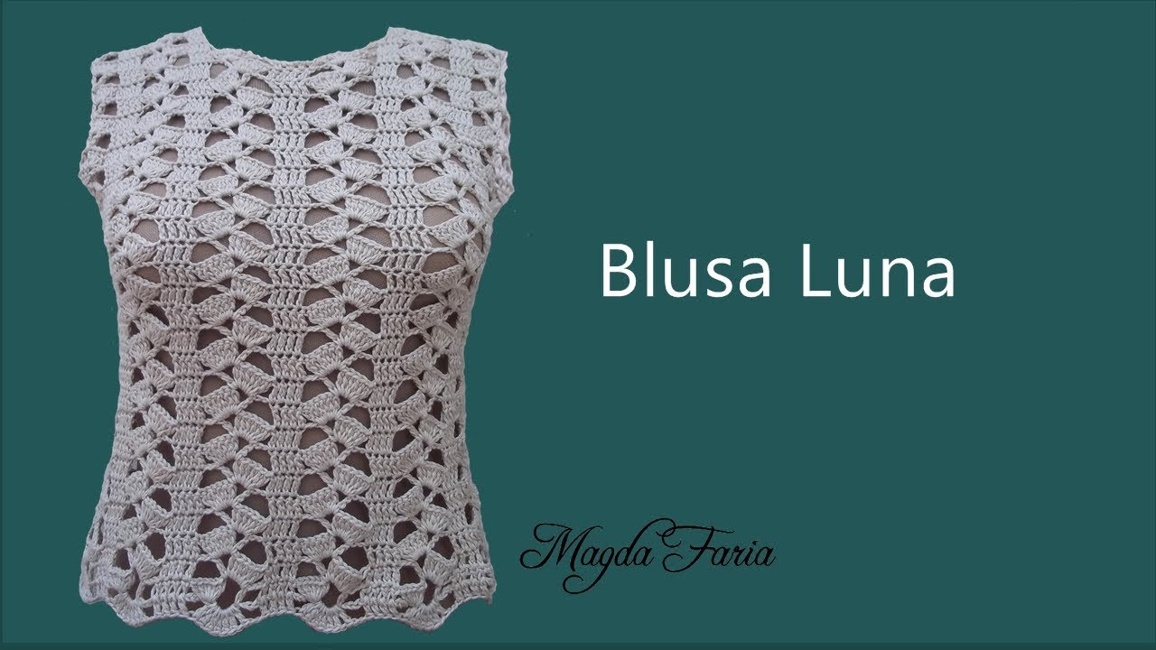 ❤LAN&Ccedil;AMENTO ❤ #semprecirculo .BLUSA LUNA   ❤ #dicasquetodacrocheteiradeveriasaber