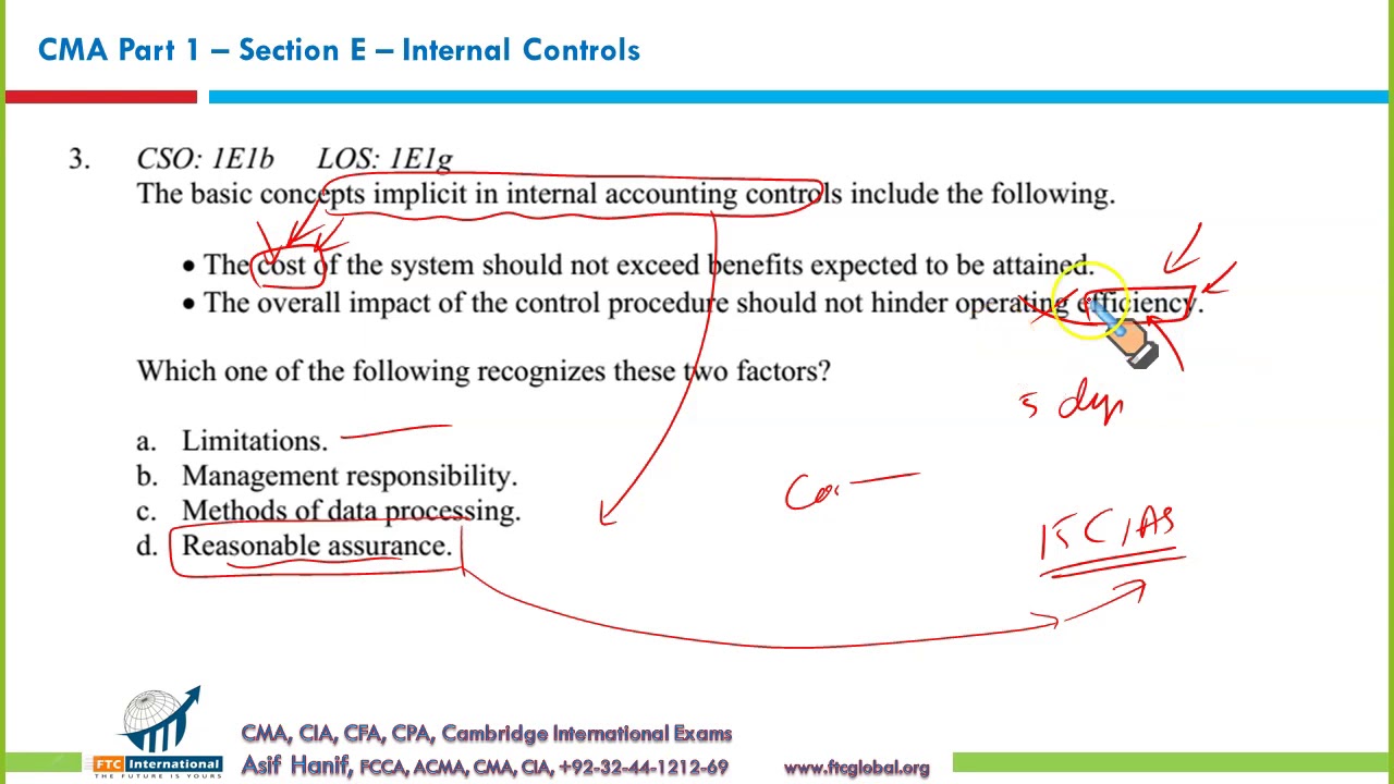 CMA P1- Section E MCQs