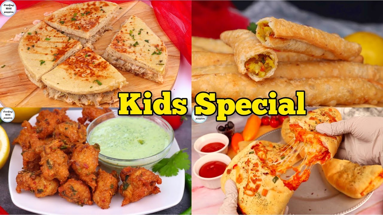 4 weekend special snacks (UNIQUE & EASY), Kids special snacks | Kids Lunch Box Idea | Tea Time Snack