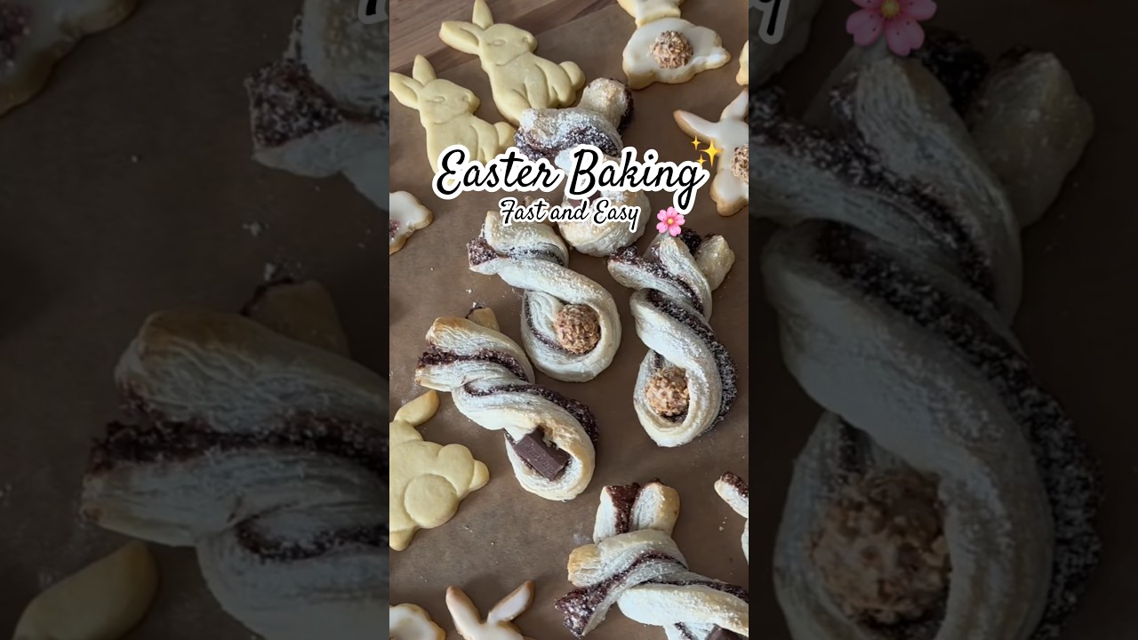 Einfach & schnell backen zu ostern ! 🌸✨🤍 #grwm #ostern #osterhasen #easterbunny #osterkekse #diy