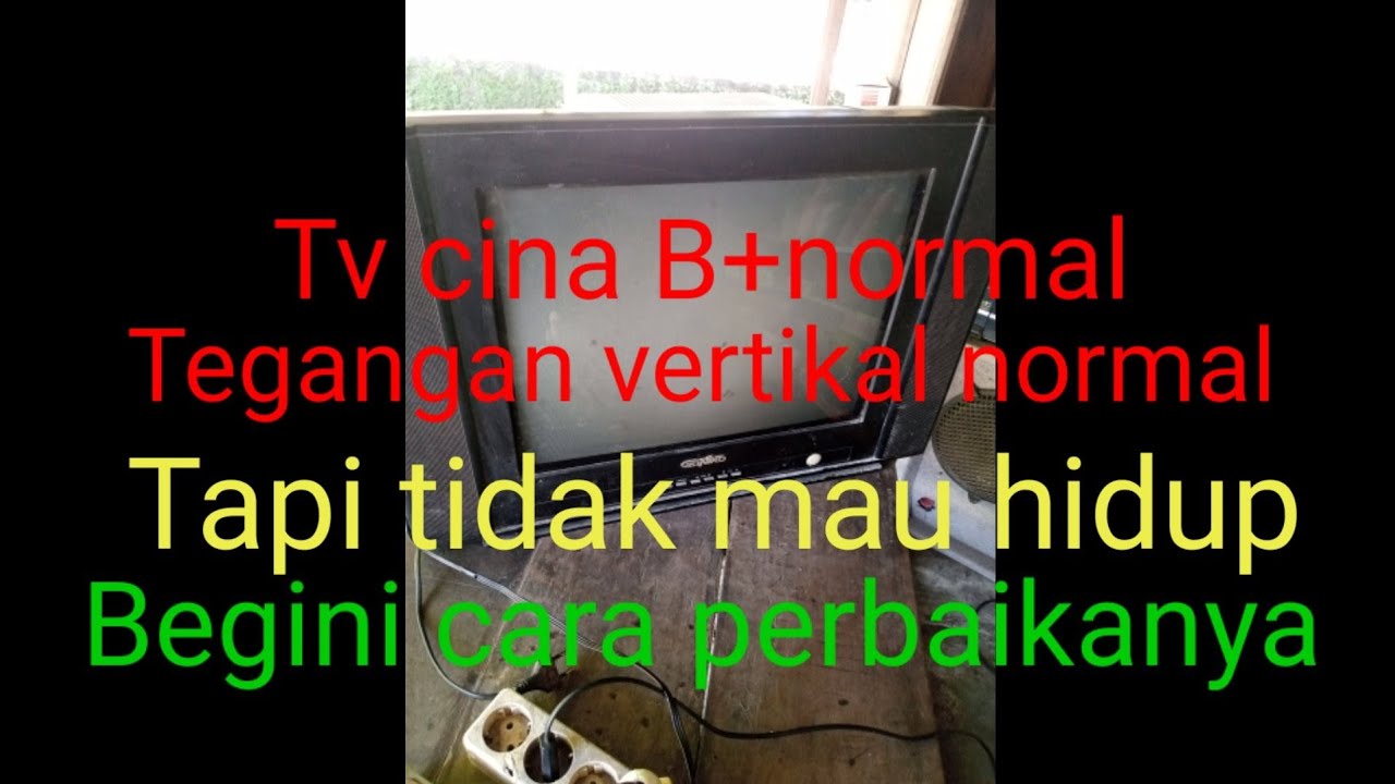 tv cina B+normal tp tidak hidup