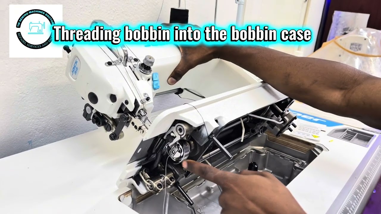 How to thread a Jack H2 Walking Foot Industrial Sewing Machine #sewingmachine 