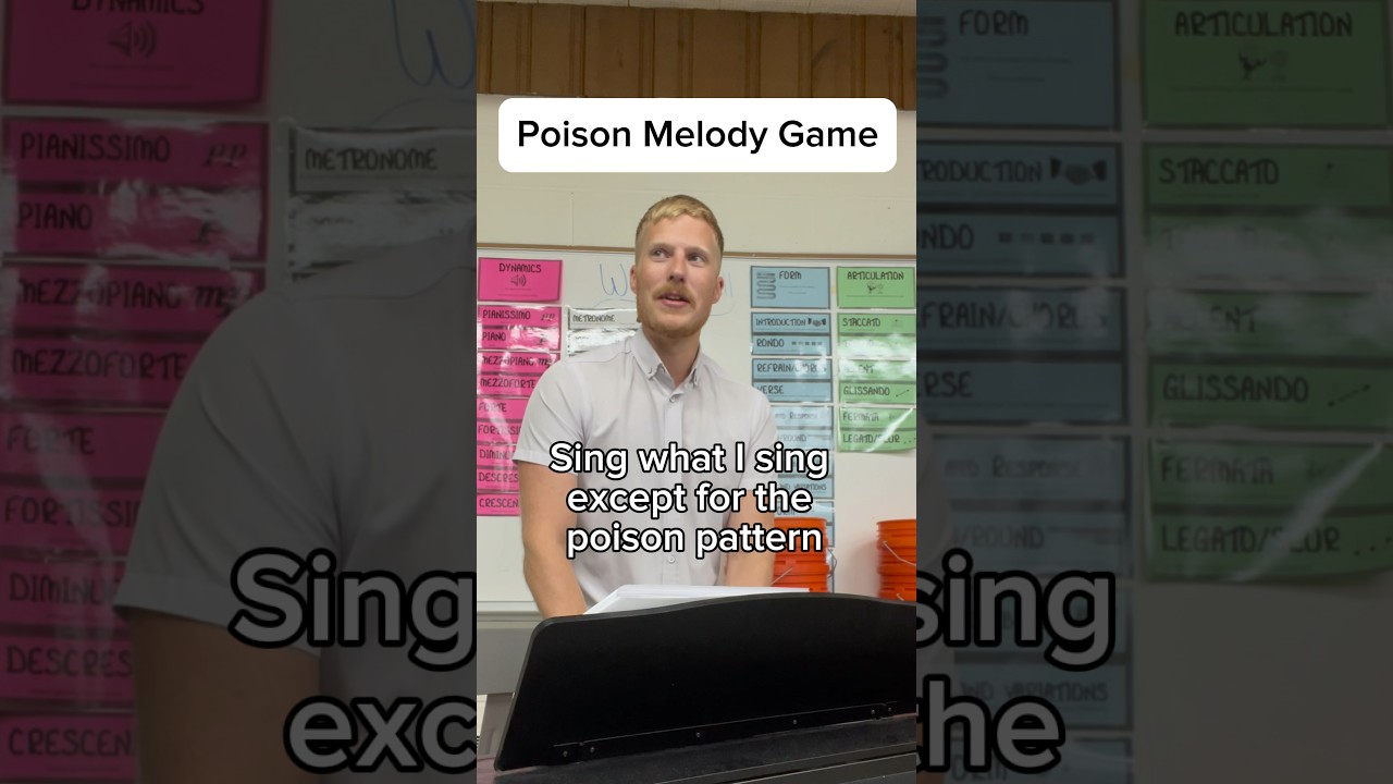Игра Poison Melody для пения с листа #хор #упражненияпопеванию #учительмузыки
