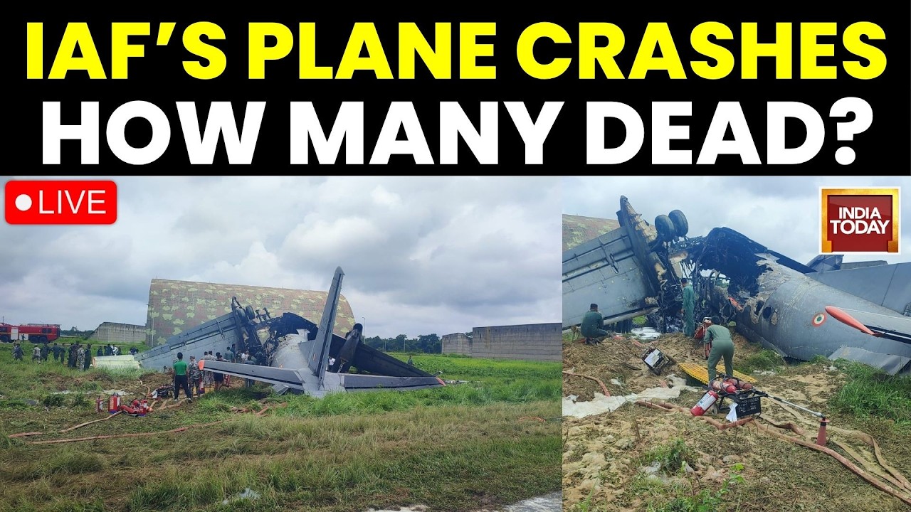 Plane Crash News LIVE: Indian Air Force AN-32 Aircraft Accident at Rowriah Airport | IAF Plane Crash