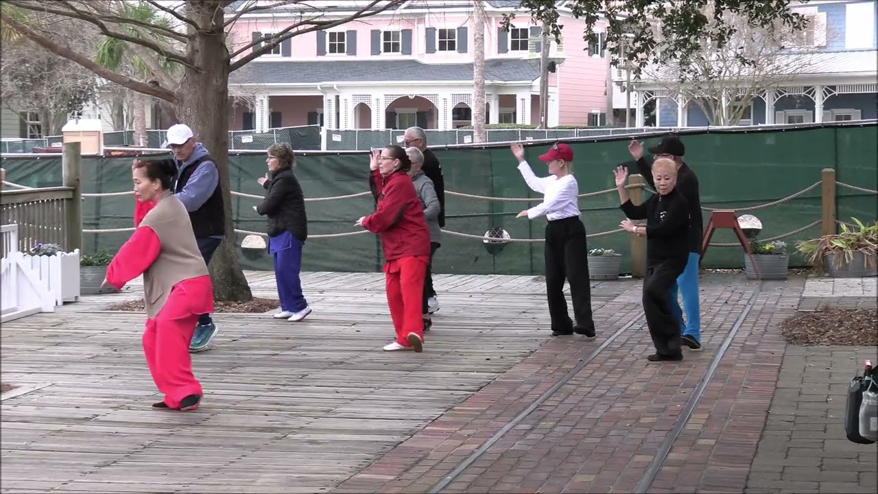 Tai Chi Walk (Foot & Hand Work) with Hanqing Tai Chi in the Villages, Florida 12 February 2026.