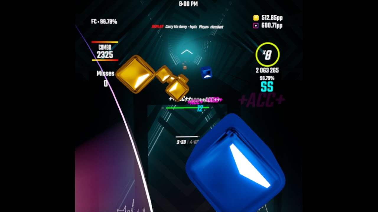 my PEAK of acc and fullswing stamina. Carry me away by lapix 10.5 star 96.81% 602 pp