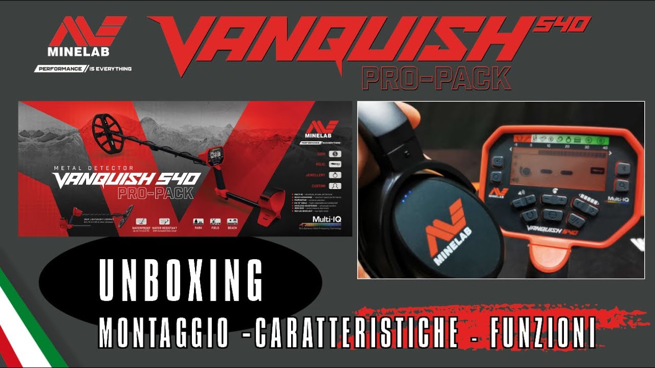 VANQUISH 540 PRO-PACK Unboxing Montaggio Funzioni