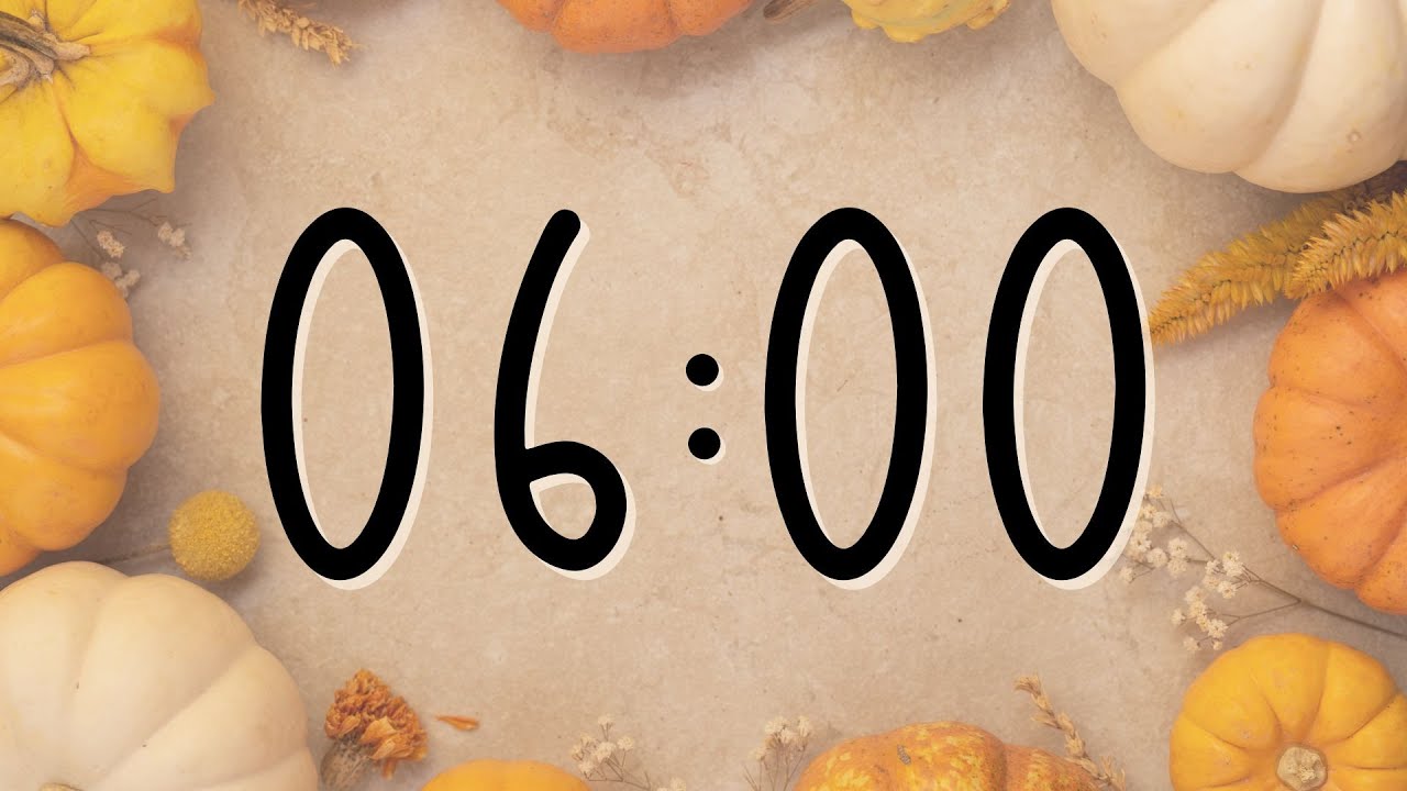 6 Minute Autumn Pumpkin Timer