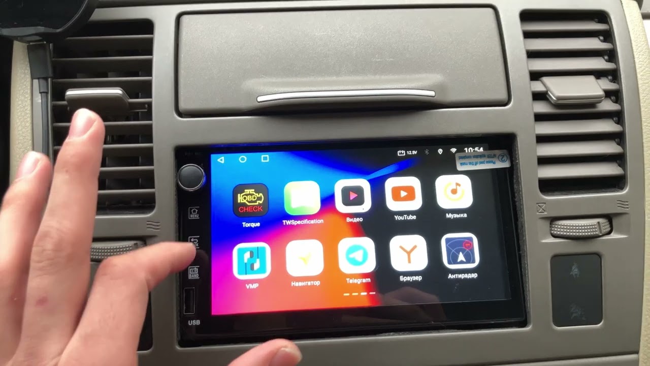 Лучшая магнитола на Android. 4/32 за 8500₽. Магнитола SRNUBI Jansite T10 2din. Андройд Nissan Tiida