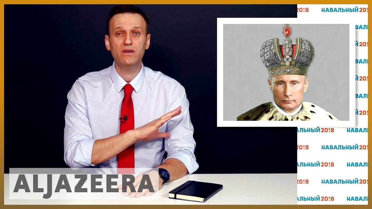 Russian opposition leader Navalny 'detained at anti-Putin rally' | Al Jazeera English
