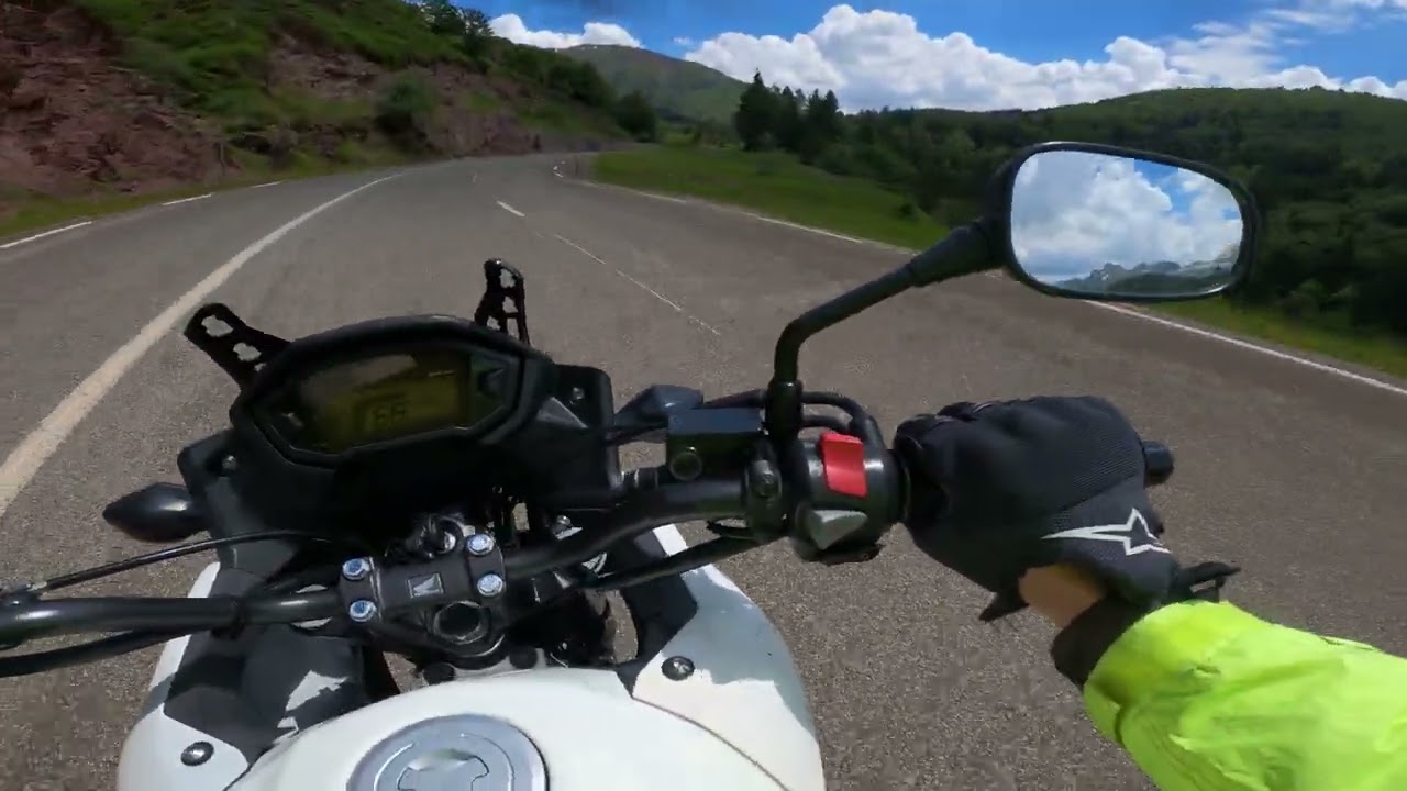 Scenic Motorcycle Ride 44 🏍 Road to Col du Somport, FRANCE 🇫🇷 Honda CB500X '15