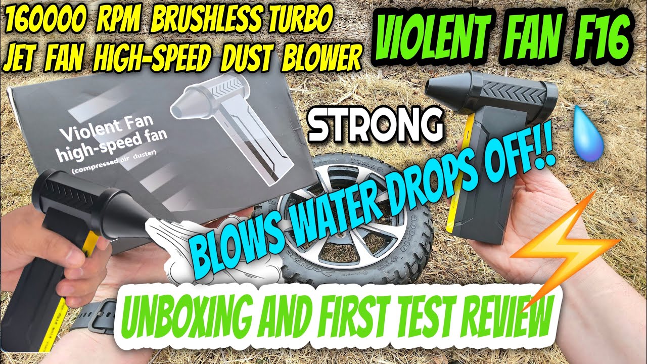 Watch This Tiny Fan BLAST Water Like a Fire Hose!! VIOLENT FAN F16 Turbo Jet Blower //TEST REVIEW